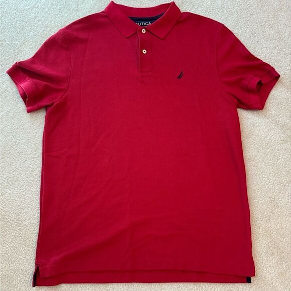 Men’s Nautica Collared Short Sleeve Shirt L - Picture 1 of 2